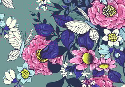 Diseña un patrón floral para tela en Adobe Photoshop