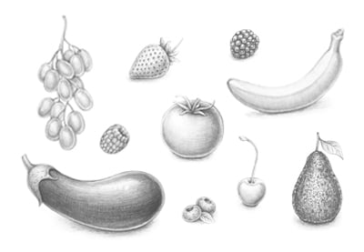 Cómo dibujar 10 variedades diferentes de bayas