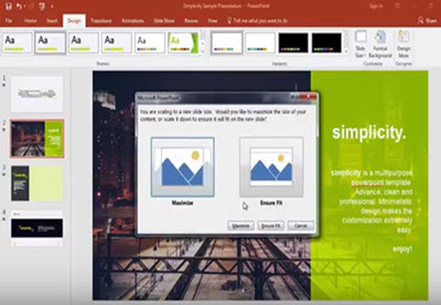تغيير اتجاه الصفحه من العرض الافقي للعمودي
