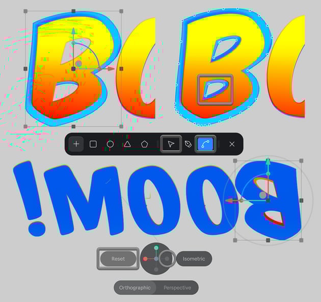 Scale up the back copy