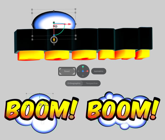 Add more spheres to create a cloud