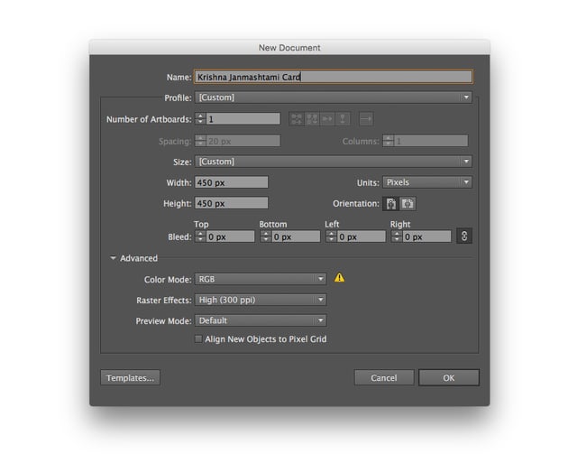 making a New Document