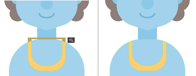 use the Shape Builder Tool to delete the element