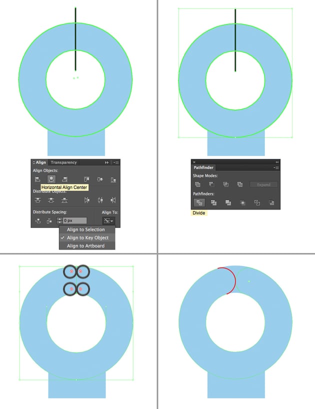 shape the fingers from circles 2