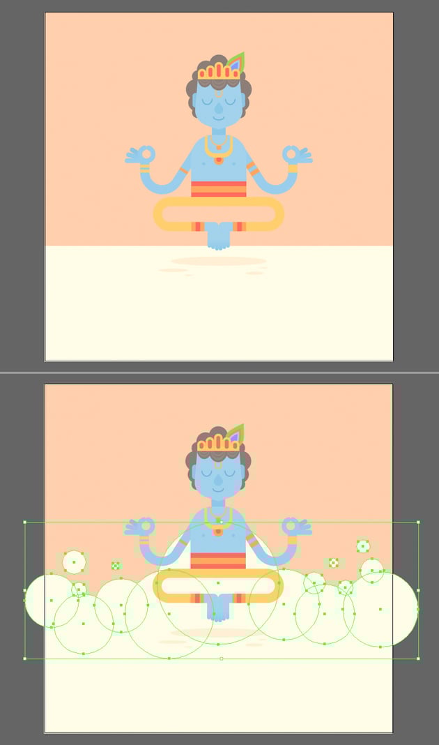 make a cloudy background