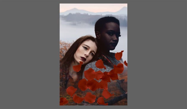 adjust contrast of petals