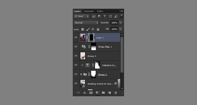 create outline on the mask 