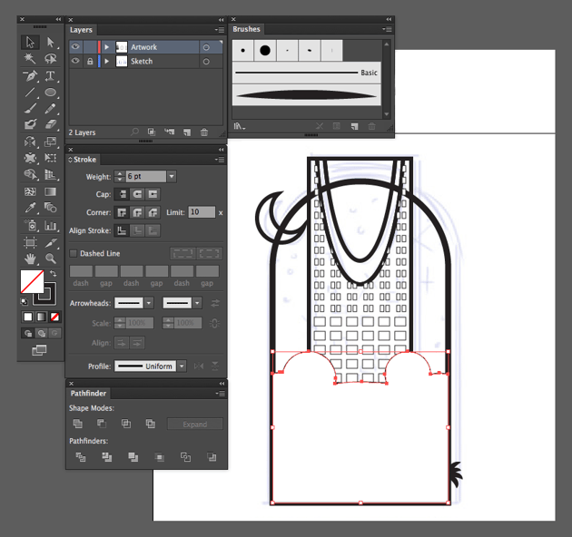 adobe illustrator copy paste intersect cloud background 