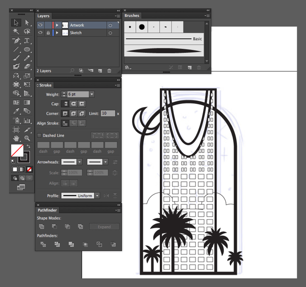 adobe illustrator arrange move to front back backwards forward shortcuts kingdom centre