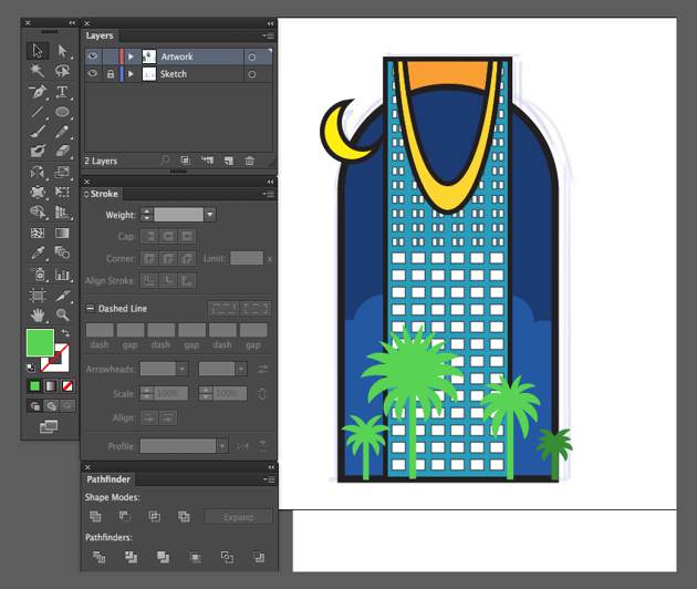 adobe illustrator tutorial send to back forward copy paste in front layering Kingdom Cener