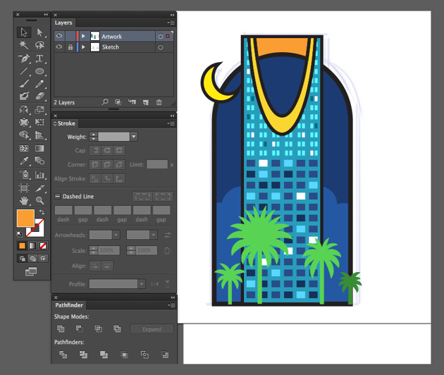 adobe illustrator cc tutorial window direct selection tool shortcut coloring fill kingdome centre