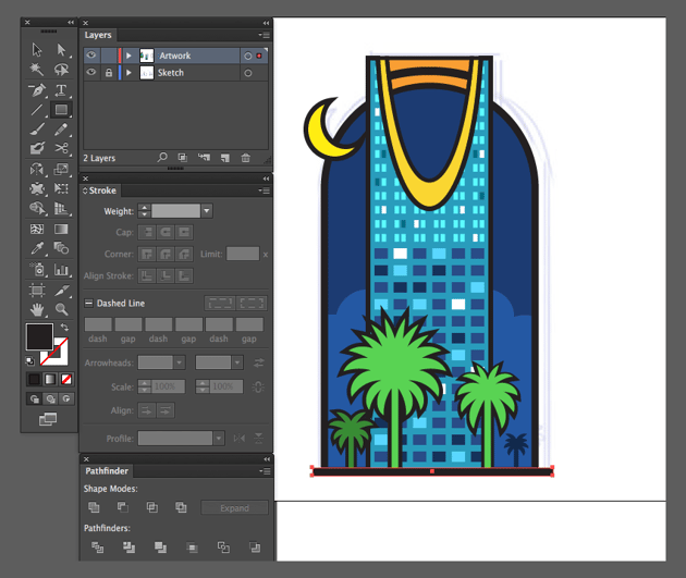 adobe illustrator rectangle tool base icon kingdom centre 