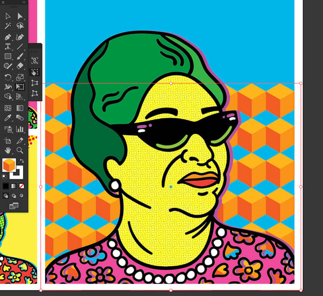 USe Free Transform Tool Shortcut to Fill Pattern