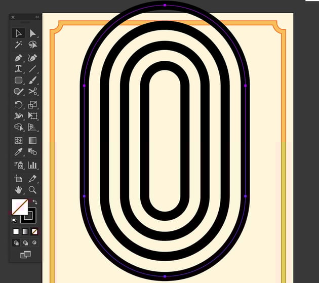 Object path offset path to create candelabra