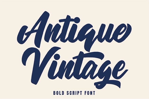 Antique Vintage Script Font