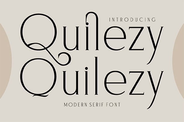 Quilezy Modern Serif Font