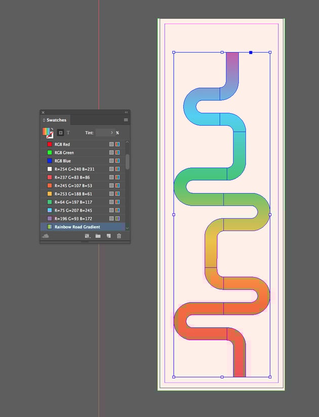 rainbow road gradient