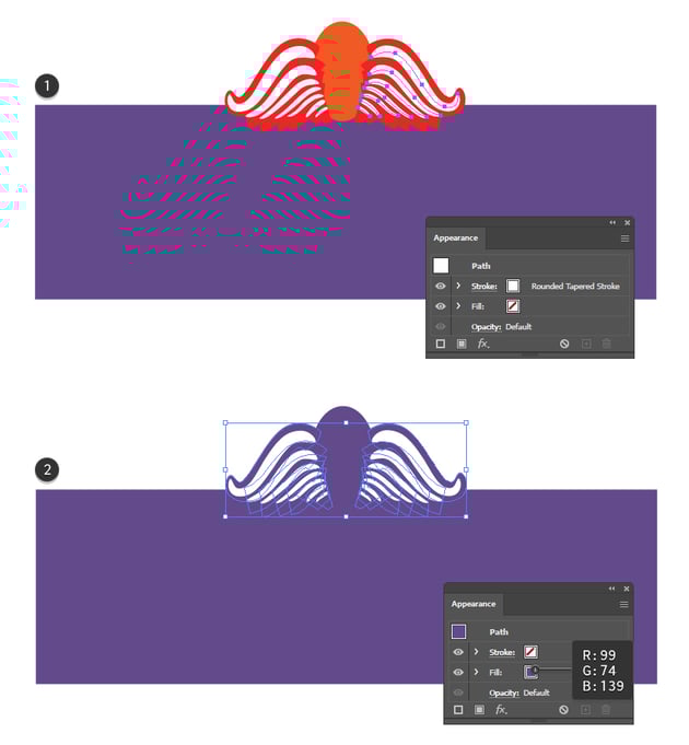 How to make the spider leg shapes