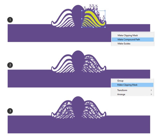 Hiow to mask the distressed texture 