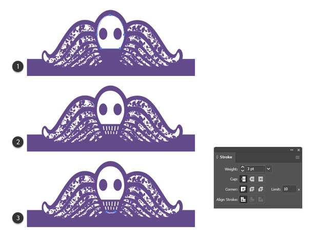 How to make the spider skull