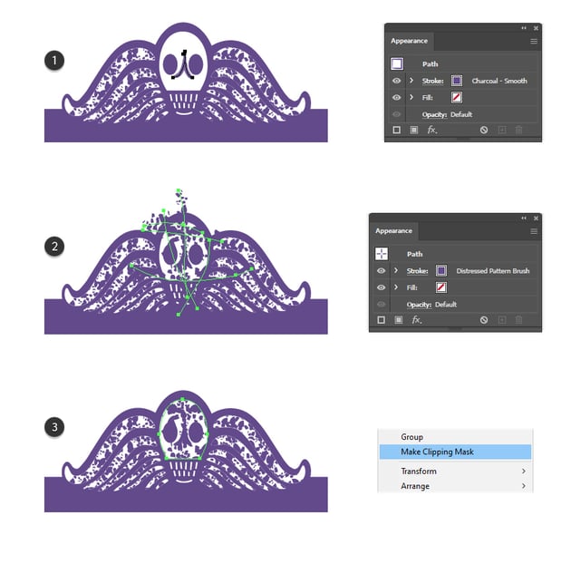 How to add distressed texture on skull