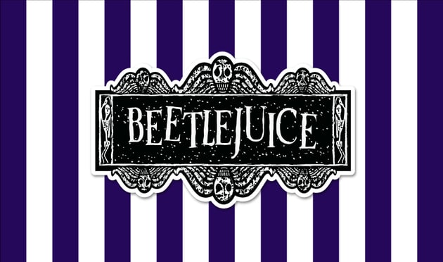 Beetlejuice logo black and white version 