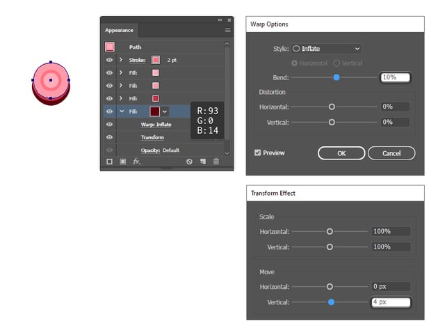 how to create a darker shadow for the tentacle sucker 