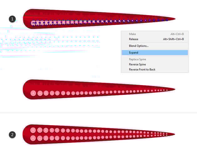how to create all suckers on the tentacle brush