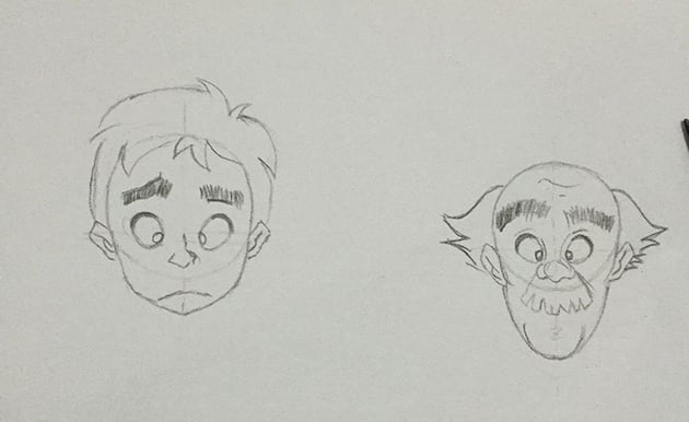 User Adawu commented with their own versions of cartoon faces thanks to a tutorial by Carlos Gomes Cabral