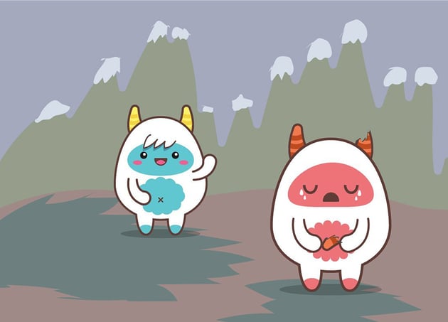 User NataBena shared their result from a cute yeti vector tutorial by Amanda Tepie
