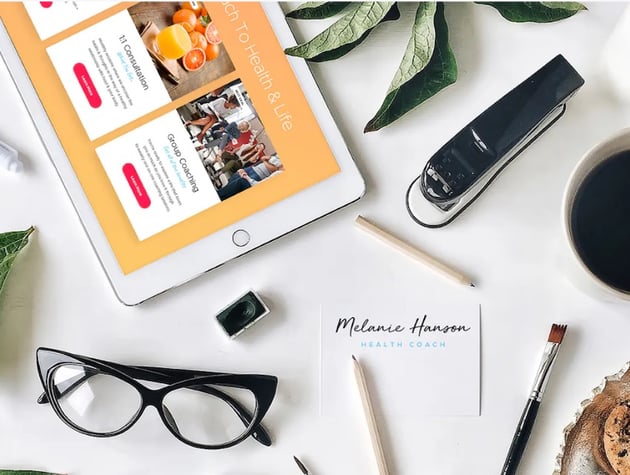 health coach website template