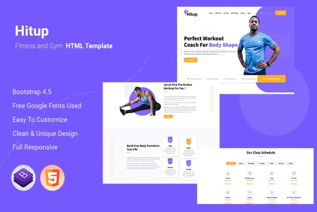 hitup website template