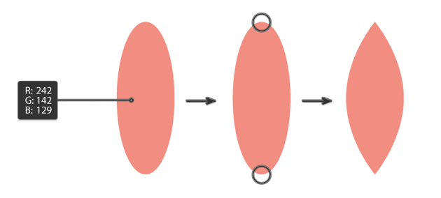 how to create the coral leaf