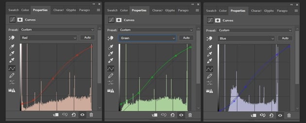 Creating the curves color correction