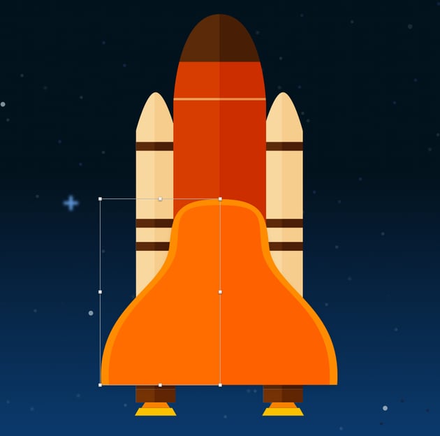 Change color of inner shape on the left