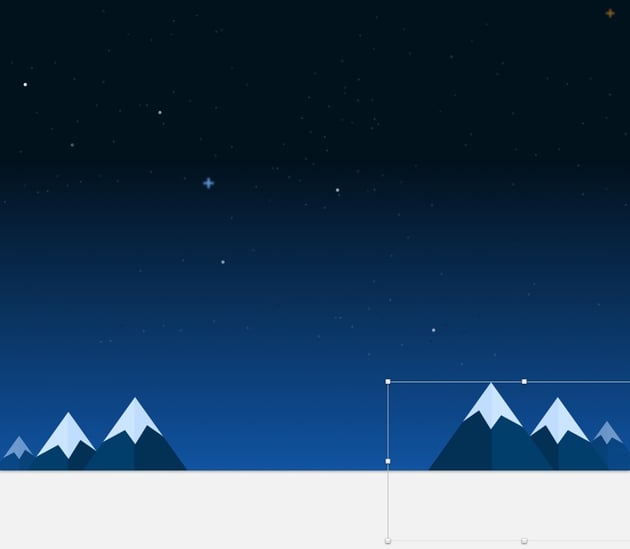Mountain peaks finished 