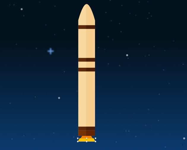 Rocket booster - engine bottom