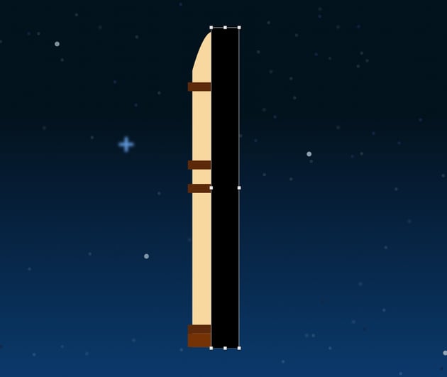 Rocket booster - draw shadow