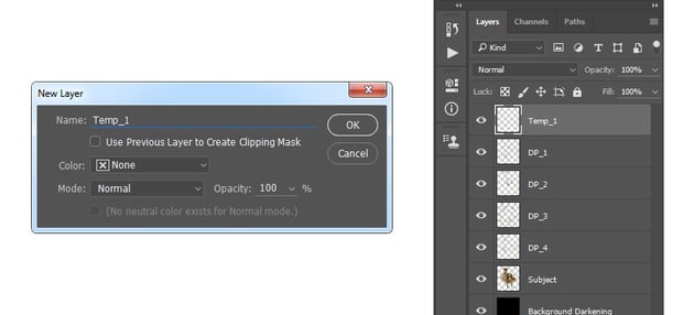 Creating a new layer