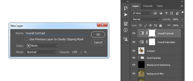 Creating new gradient map adjustment layer