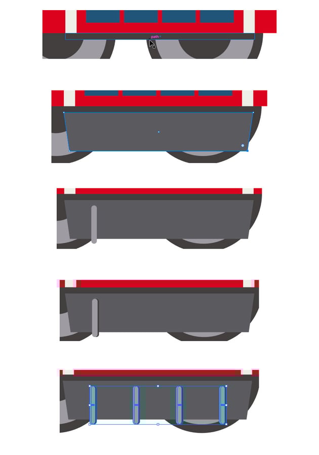 Adding rectangles under the front door