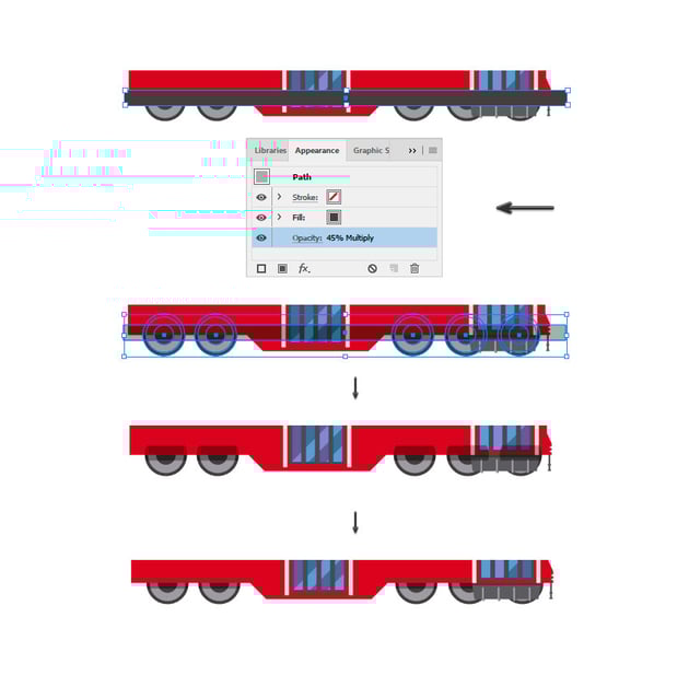 Add some shadows in the wheels