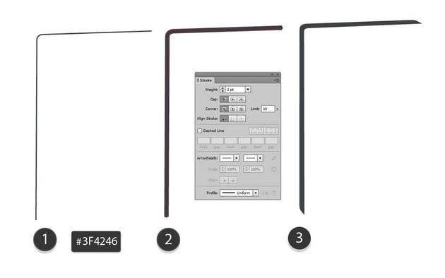 draw side with stroke