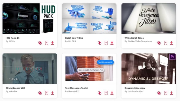 Elements Premiere Pro templates updated