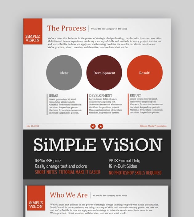 Simple Vision PowerPoint Presentation