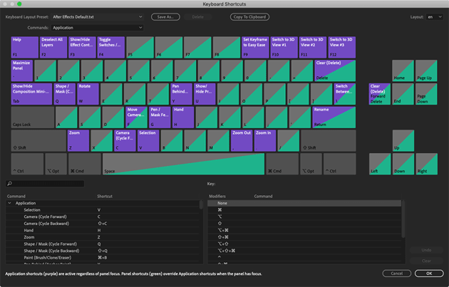 Edit keyboard shortcuts