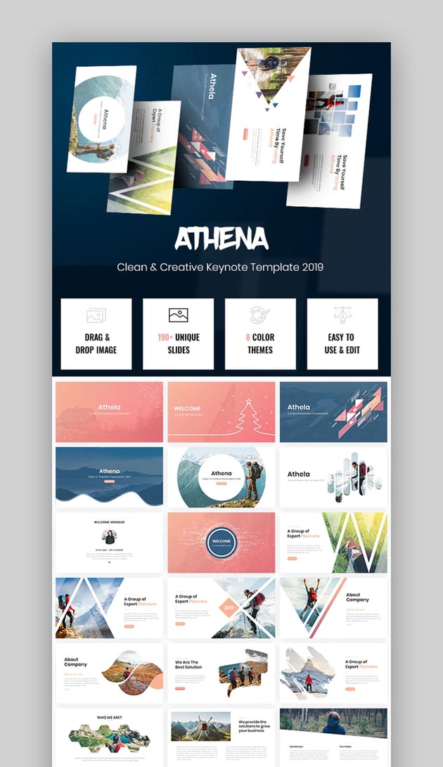 Athena Creative Keynote template