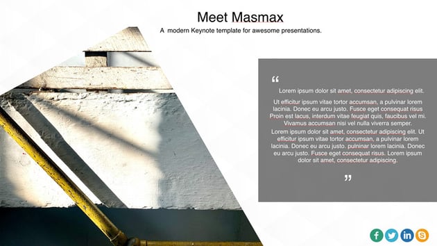 Masmax awesome Keynote template