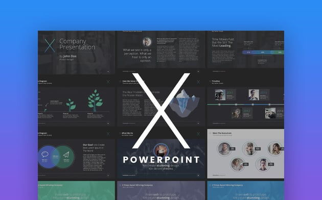 The X Note PPT Graphics template