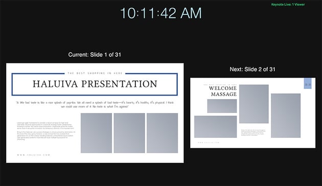 Keynote Live broadcast